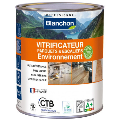 BLANCHON - Vitrificateur Parquet Environnement Biosourcé Ultra Mat 1L