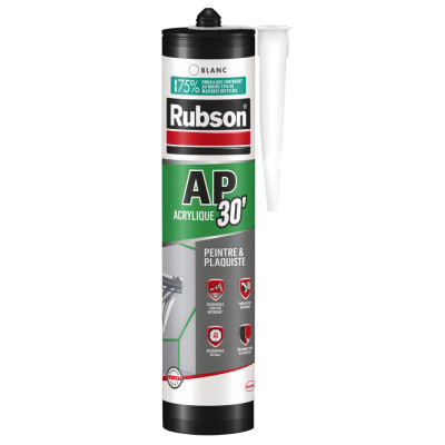 RUBSON - Mastic Acrylique AP30 Spécial Peintre Blanc 300 ml