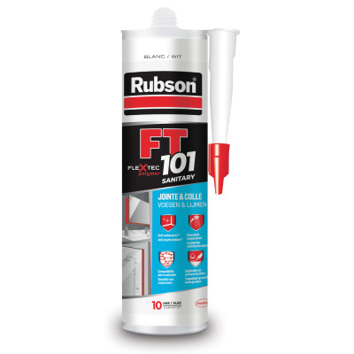 RUBSON - Mastic FT101 Sanitaire Blanc Cartouche 280 ml