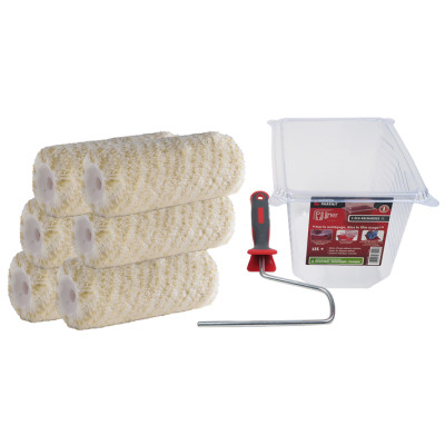 L'OUTIL PARFAIT - Lot 6 Manchons Façade 180 mm + 5 Recharges Pull Liner