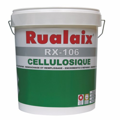RUALAIX - RX-106 Cellulosique - Enduit Cellulosique en Poudre à Prise Rapide 10 kg
