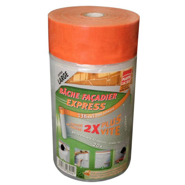 PLASTO - P736 Bâche Façadier Express 110 cm x 20 m