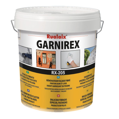 RUALAIX - RX-205 Garnirex - Enduit Garnissant Façade Fibré en Poudre 15 kg