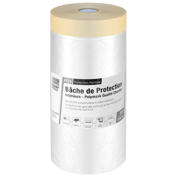 PLASTO - P715 Bâche de Protection Intérieure Professionnelle