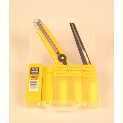 L'OUTIL PARFAIT - Lot 2 Cutters Olfa + 120 Lames Livrés Dans une Valisette