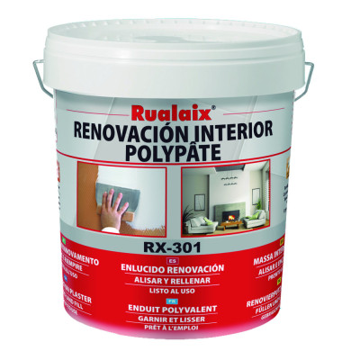 RUALAIX - RX-301 Polypate - Enduit Garnissant Polyvalent en Pâte 5 kg