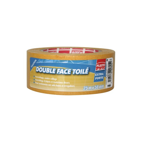 PLASTO - P353 Adhésif Double Face Toilé