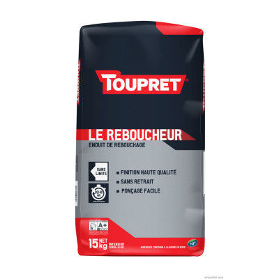 TOUPRET - Le Reboucheur Enduit Poudre Sac 15 kg