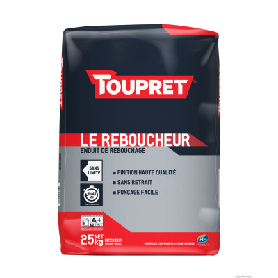 TOUPRET - Le Reboucheur Enduit Poudre 25 kg