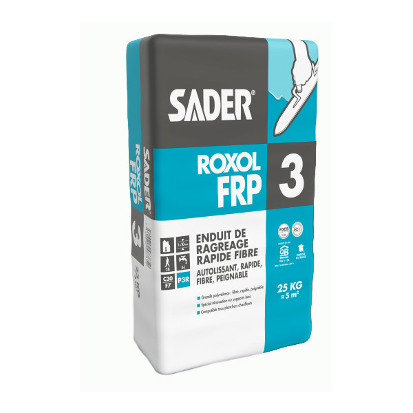 SADER - Roxol FRP Enduit de Ragréage Sac de 25 kg