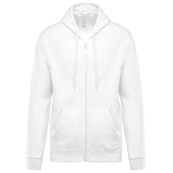 VEPRO - Sweat-Shirt Zippé à Capuche Blanc
