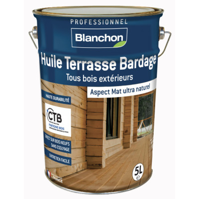 BLANCHON - Huile Terrasse Bardage Aspect Mat Naturel