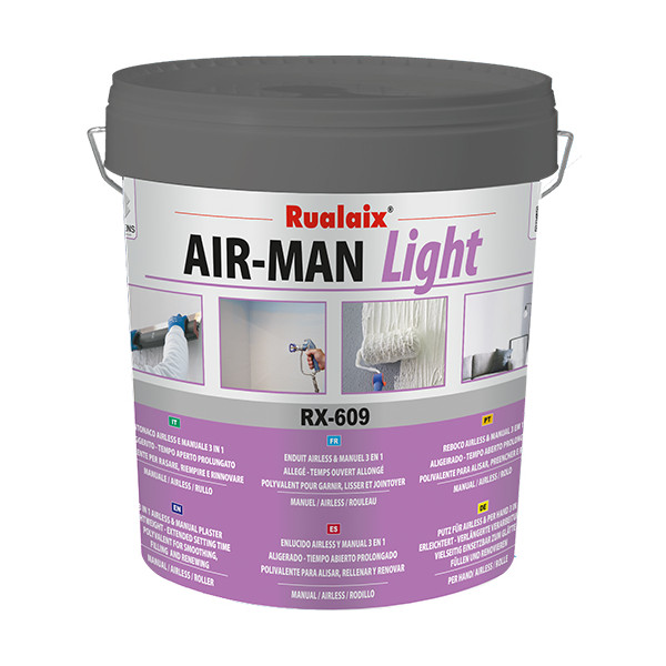 RUALAIX - Enduit RX-609 AIR-MAN Light Airless et Manuel 15L