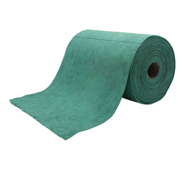 DPE - Bobine d'Essuyage Microfibre Vert 75 Feuilles 30 x 30 cm