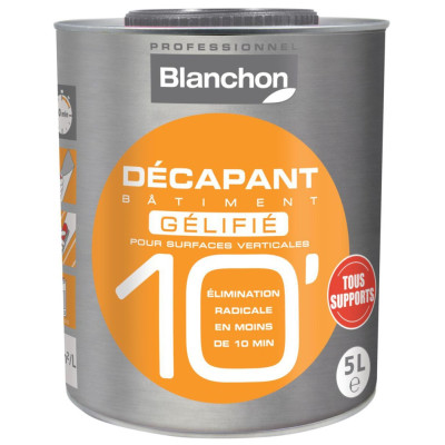 BLANCHON - Décapant Bâtiment Gélifié 10' Tous Supports