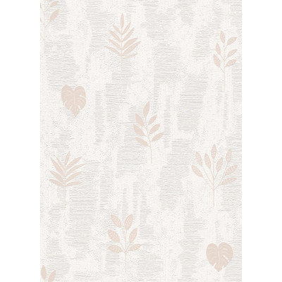 DECORAMA - 20052-02 - Papier Peint Vinyle Expansé sur Papier Feuilles Tropicales Beige Clair