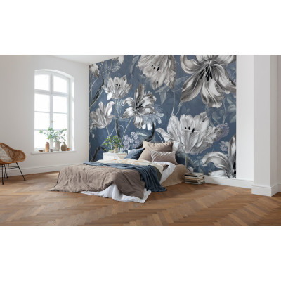 KOMAR - Papier Peint Panoramique Merian Blue 350 x 250 cm