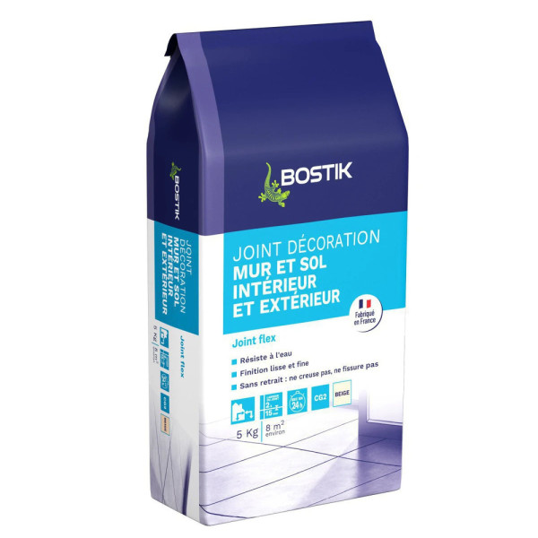 BOSTIK - Joint Carrelage Décoration Mur et Sol 5 kg