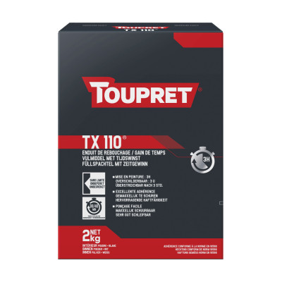 TOUPRET - TX110 Enduit de Rebouchage Gain de Temps