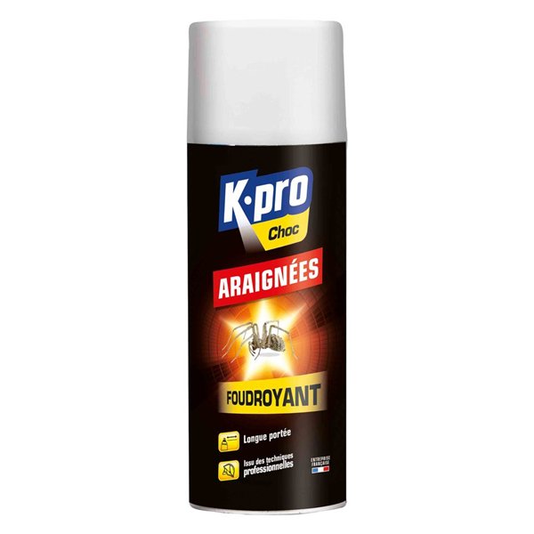 KAPO - Anti Araignées Foudroyant Aérosol 400ml