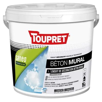 TOUPRET - Sanéo Béton Mural 15 kg
