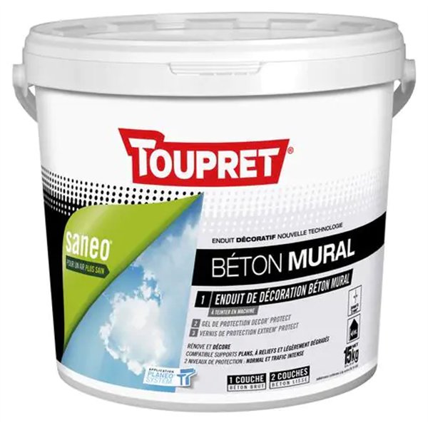 TOUPRET - Sanéo Béton Mural 15 kg