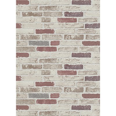 DECORAMA - 3615 - Papier Peint Vinyle Expansé Sur Intissé Brique Rouille