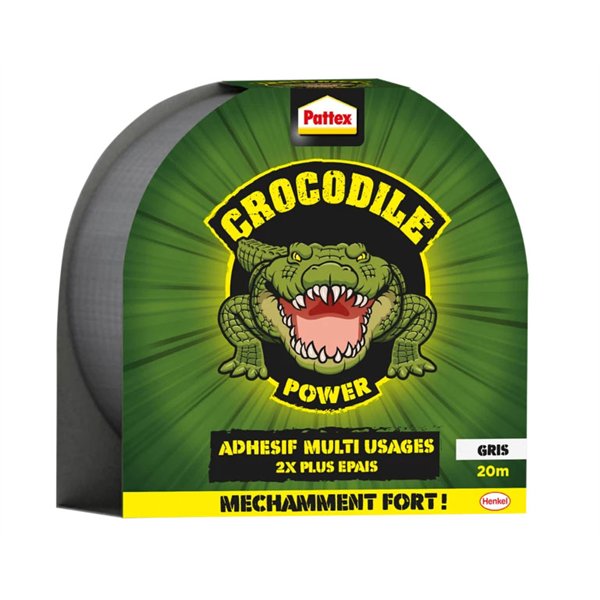 PATTEX - Adhésif Multi-usages Crocodile Power 20 m