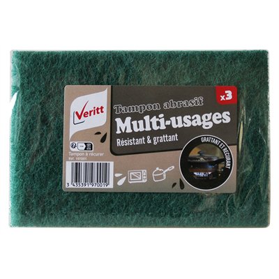 VERITT - Tampons à Récurer Lot de 3