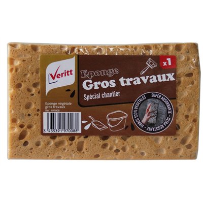 VERITT - Éponge Gros Travaux Spécial Chantier x1