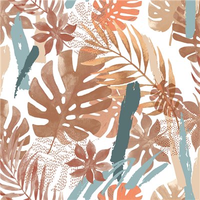 DECORAMA - L67515 Papier Peint sur Intissé Wonderland Orange