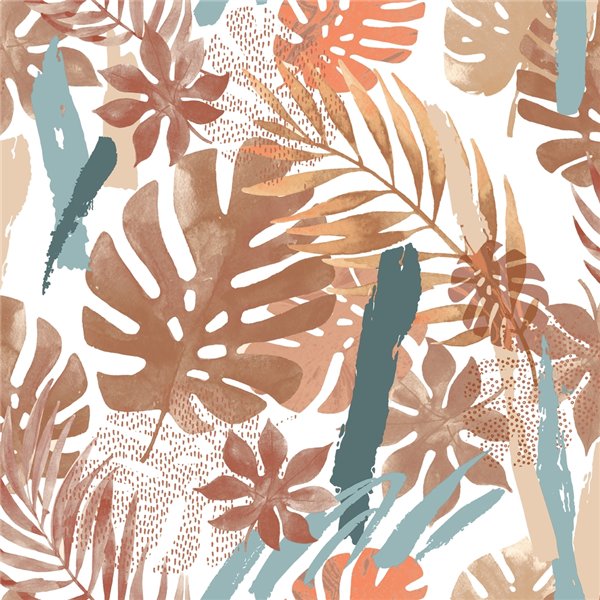 DECORAMA - L67515 Papier Peint sur Intissé Wonderland Orange