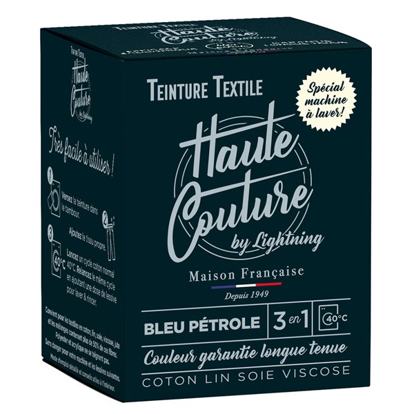 HAUTE COUTURE - Teinture Textile Haute Couture 350g Bleu pétrole