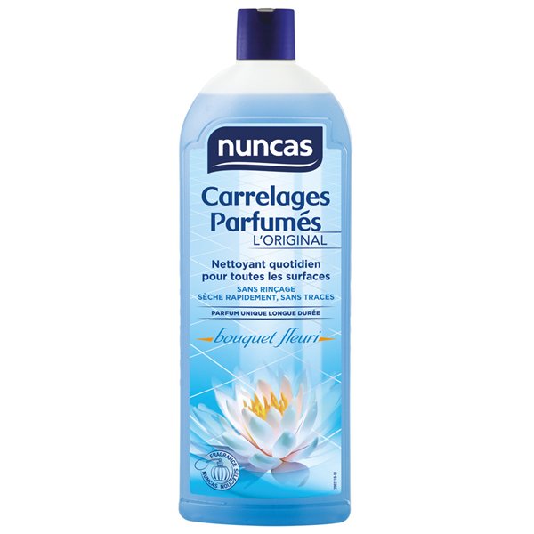 NUNCAS - Nettoyant Carrelages Parfumés Bouquet Fleuri 1L