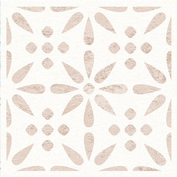 ACCESS DECO - Dalles Murales Adhésives Wall Tiles Effet Carrelage Vintage Fleur 30.5x30.5cm Boite de 6