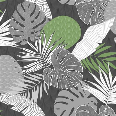 ACCESS DECO - Toile Cirée Skin Laize Nappe 140cmx20m Salvador Vert