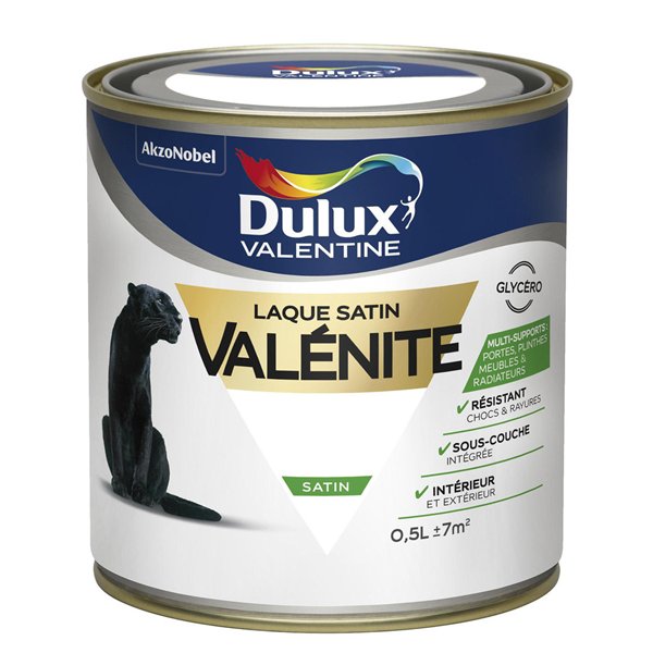 DULUX VALENTINE - Laque Valénite Satin 0.5L