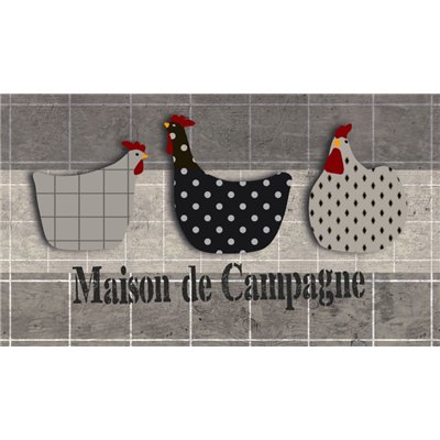 MERCURY - Tapis Velvet Maison de Campagne 45x75cm sans bordure