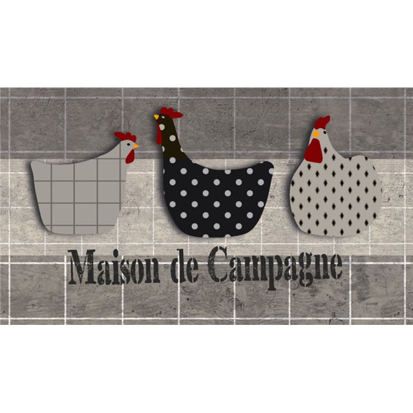 MERCURY - Tapis Velvet Maison de Campagne 45x75cm sans bordure