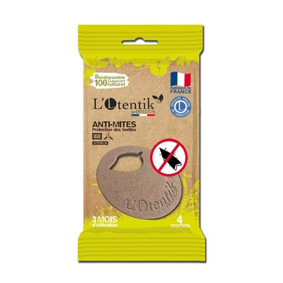 OTENTIK - Anti-mites Textile Sachet de 4 Crochets TP19