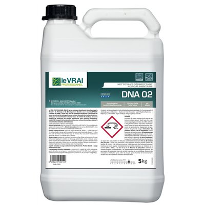 LE VRAI - Nettoyant Désinfectant Agroalimentaire DNA 02 5kg