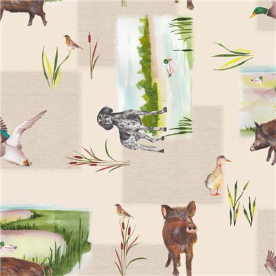 ACCESS DECO - Toile Cirée Déco Pecari 140cmx20m