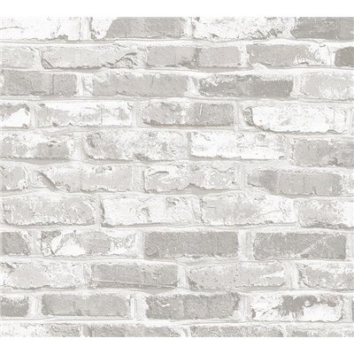 ACCESS DECO - 21077 Adhésif Classic Imprimé Brick Gris 45cmx1.5m