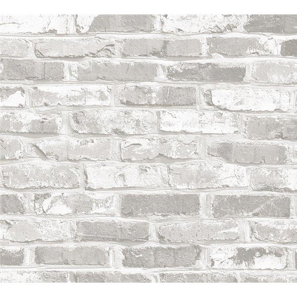 ACCESS DECO - 21077 Adhésif Classic Imprimé Brick Gris 45cmx1.5m
