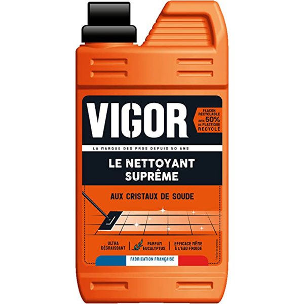 VIGOR - Nettoyant Suprême aux Cristaux de Soude Parfum Eucalyptus 1L
