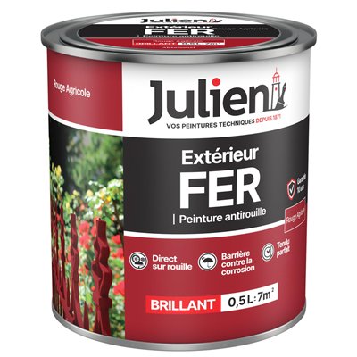 JULIEN - Peinture Extérieur Fer Antirouille 0.5L