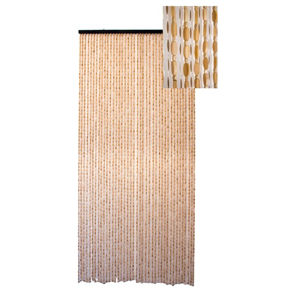 MOREL - Rideau de Portière Sumatra Beige 90x200cm