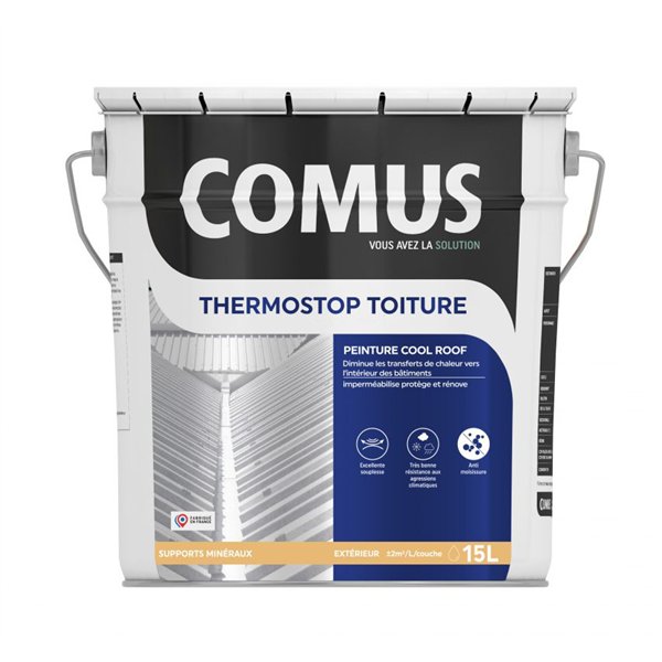 COMUS - Thermostop Peinture Cool Roof Blanc 15L