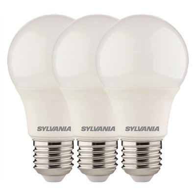 SYLVANIA - Ampoules LED STD Multi-Directionnelles 8W Blanc Neutre E27 Lot de 3