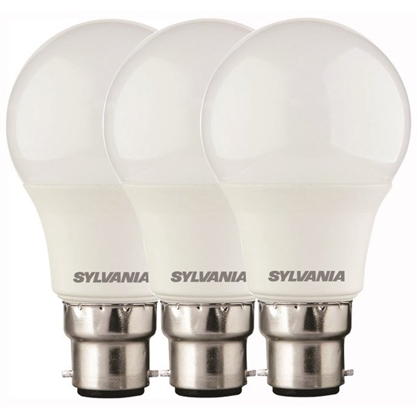 SYLVANIA - Ampoules LED STD Multi-directionnelles 8W Blanc Neutre B22 Lot de 3